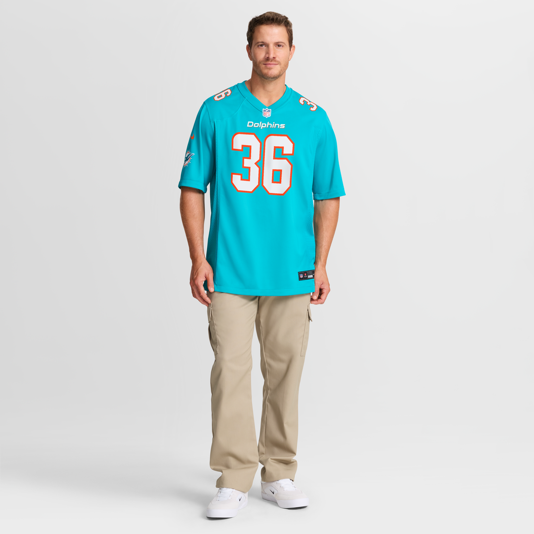 Men's Miami Dolphins Storm Duck Nike Aqua Game Jersey product image 7