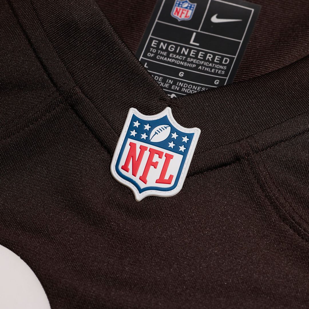 Men's Cleveland Browns Number 1 Dad Nike Brown Game Jersey product image 4