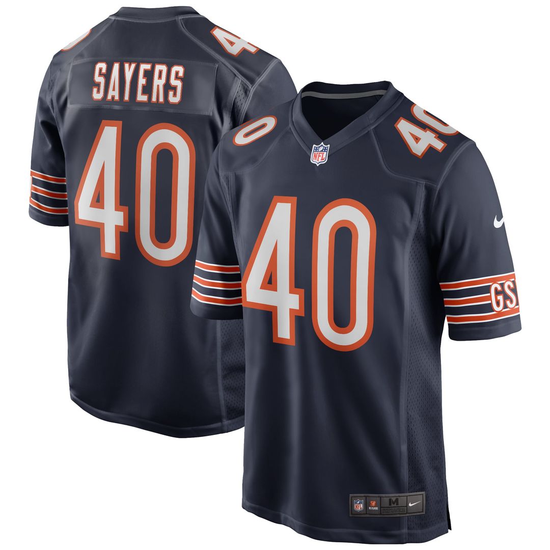 Men's Chicago Bears Gale Sayers Nike Navy Game Retired product image 1