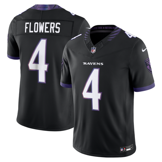 Men's Baltimore Ravens Zay Flowers Nike Black Alternate product image 1