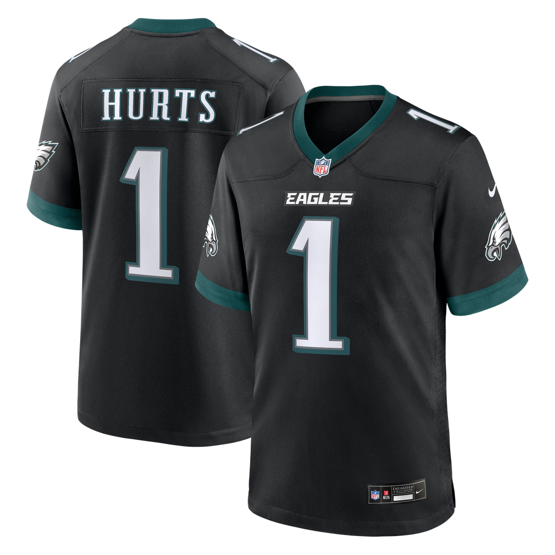 Philadelphia Eagles Jalen Hurts Nike Black Alternate Game product image 14