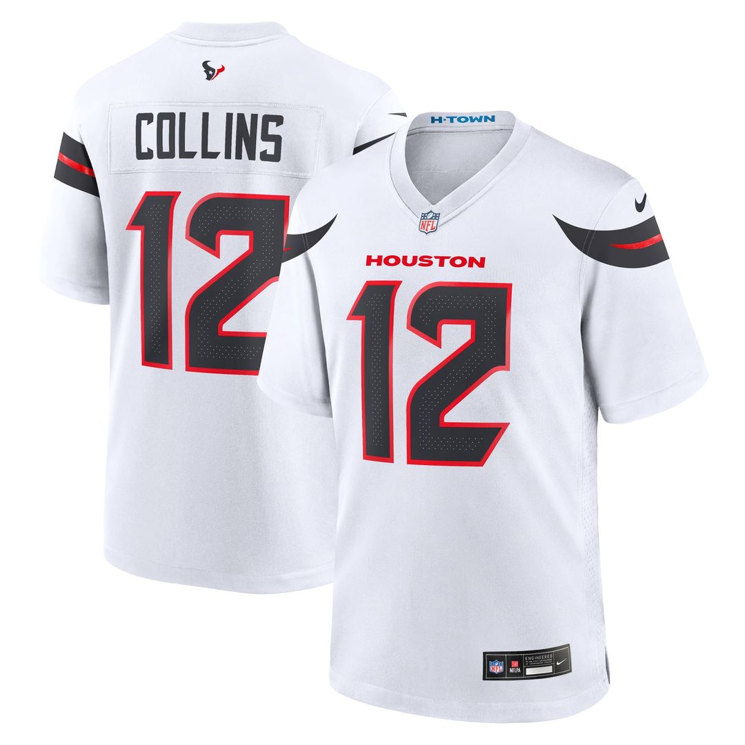 Houston Texans Nico Collins Nike White Game Jersey product image 4