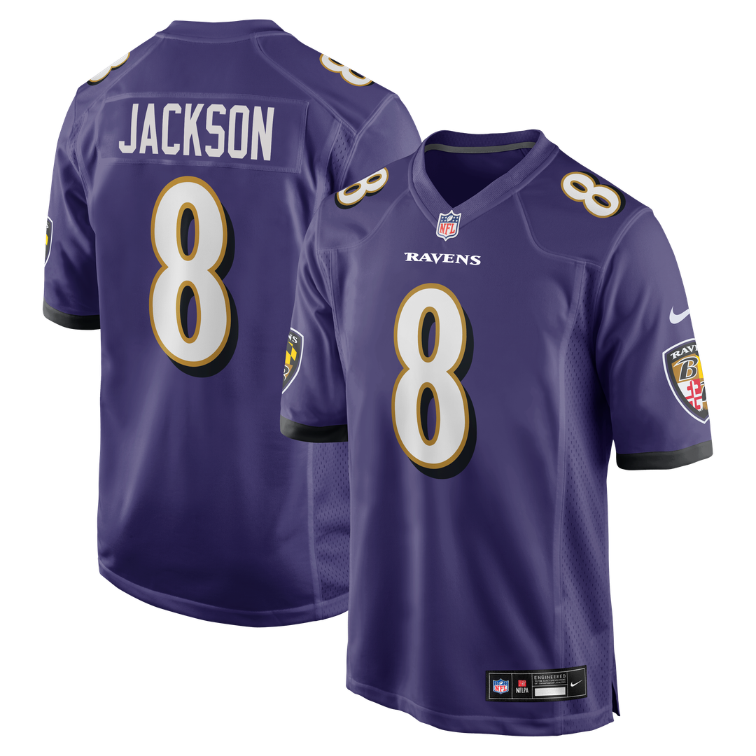 Baltimore Ravens Lamar Jackson Nike Purple Game Jersey product image 1