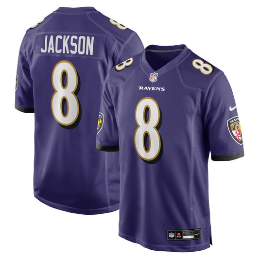 Baltimore Ravens Lamar Jackson Nike Purple Game Jersey product image 1