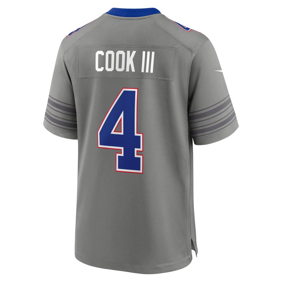 Buffalo Bills James Cook III Nike Gray Nickel City Game product image 3