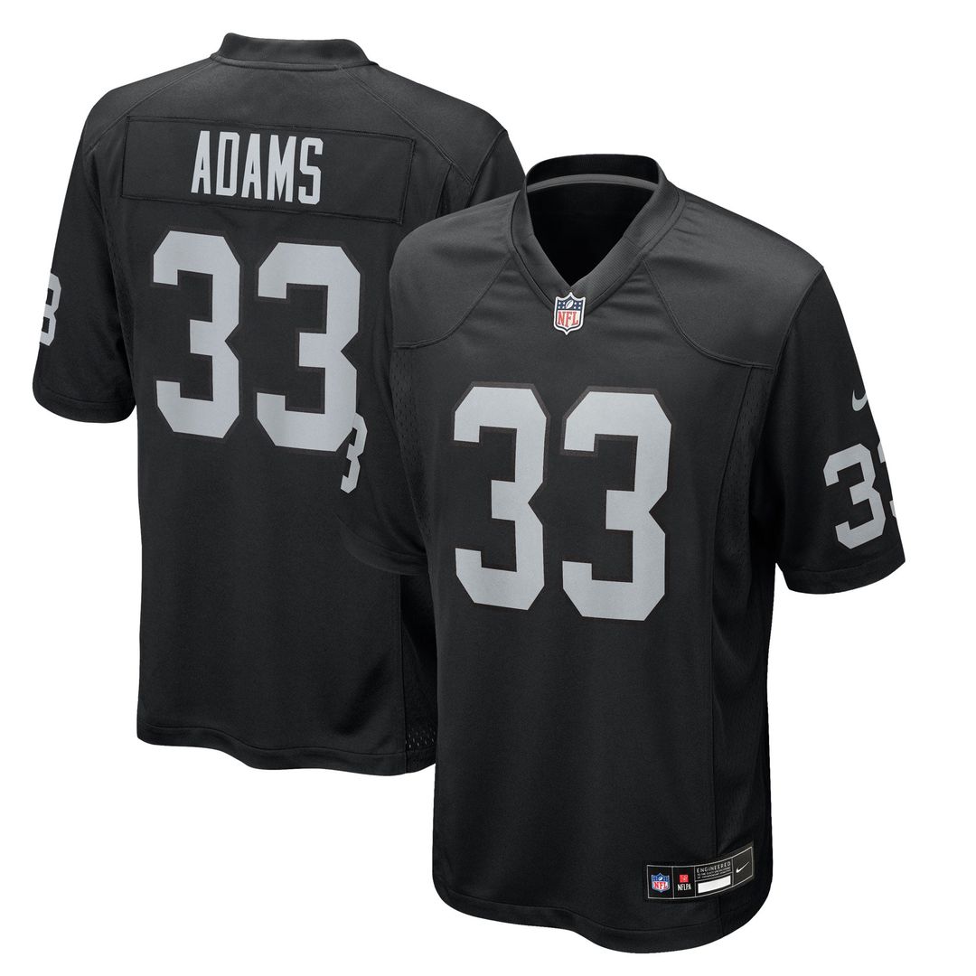 Men's Las Vegas Raiders Jamal Adams Nike Black Team Game product image 1