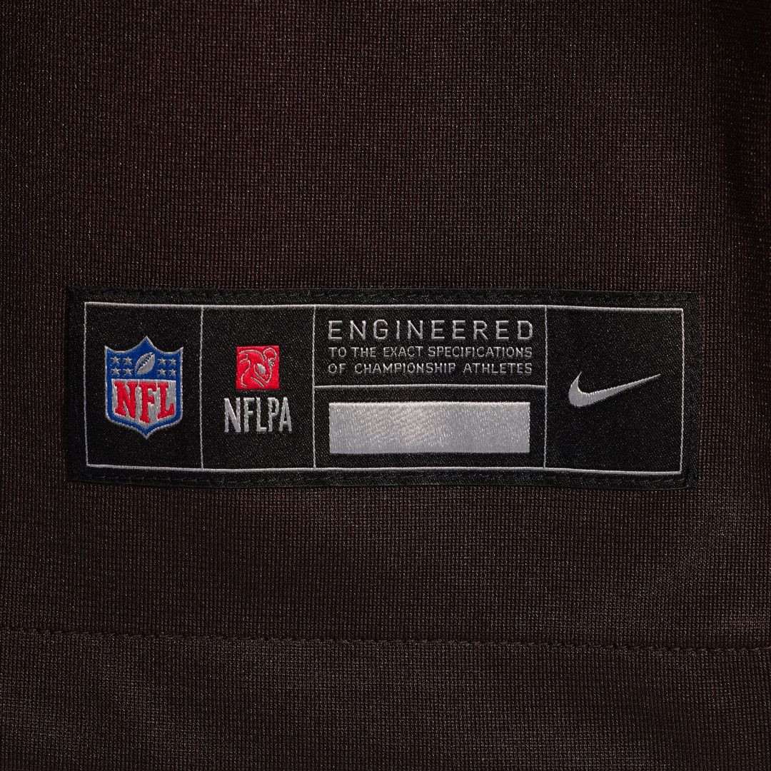 Men's Cleveland Browns Number 1 Dad Nike Brown Game Jersey product image 6