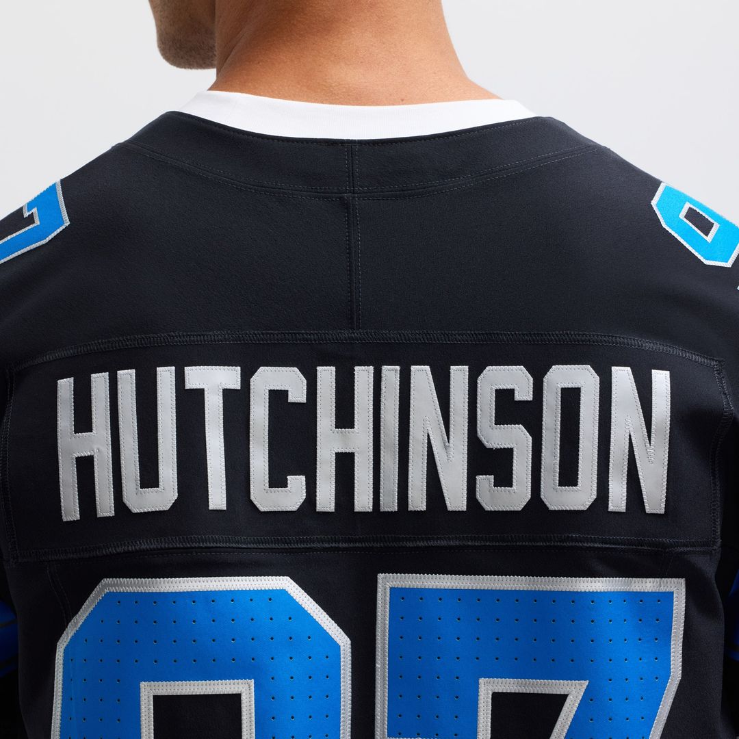 Men's Detroit Lions Aidan Hutchinson Nike Black Alternate product image 8