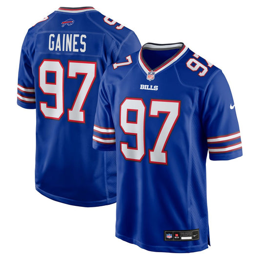 Men's Buffalo Bills Greg Gaines Nike Royal Team Game Jersey product image 1