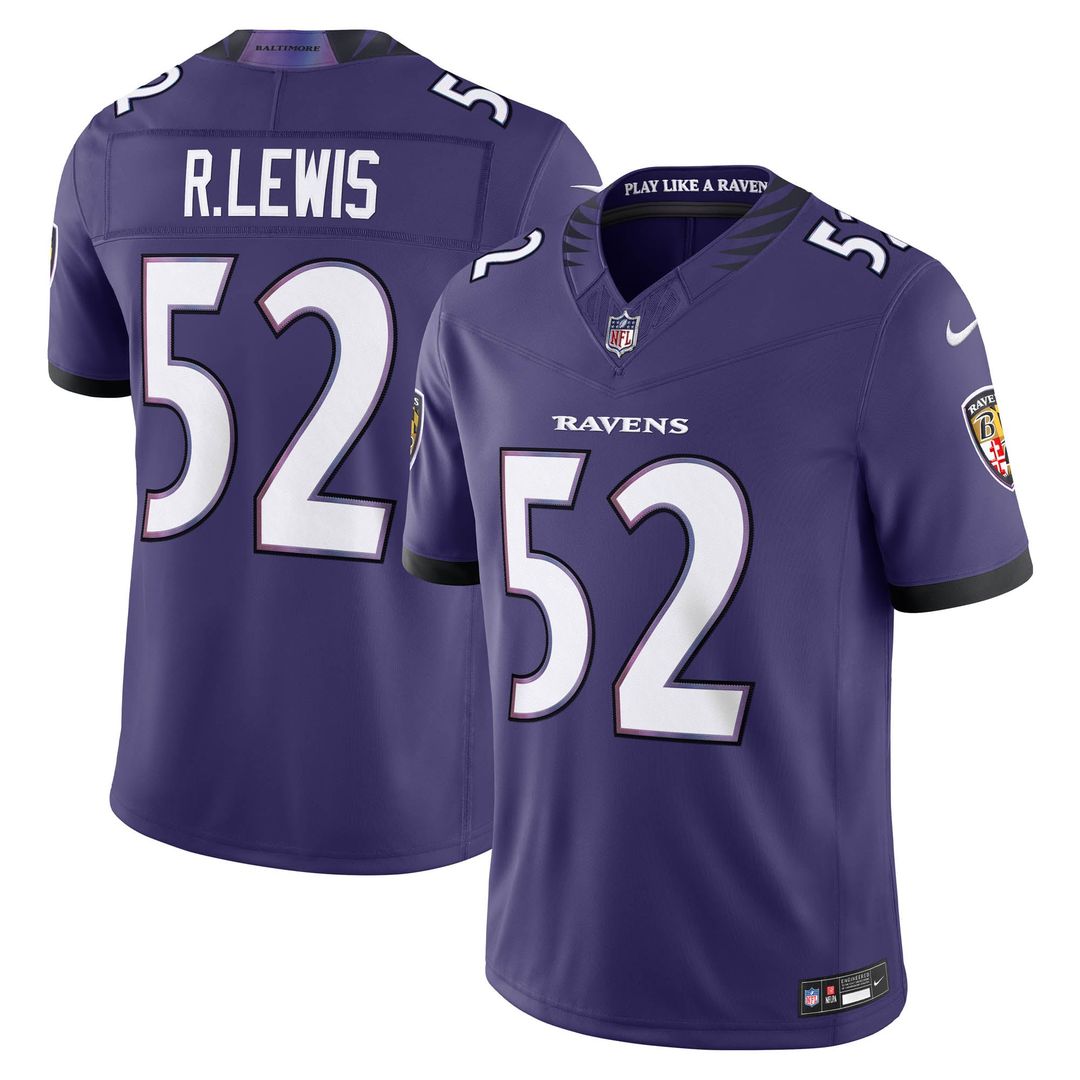 Baltimore Ravens Ray Lewis Nike Purple Vapor FUSE Stitched product image 1