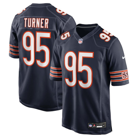 Men's Chicago Bears Shemar Turner Nike Navy Team Game Jersey product image 1