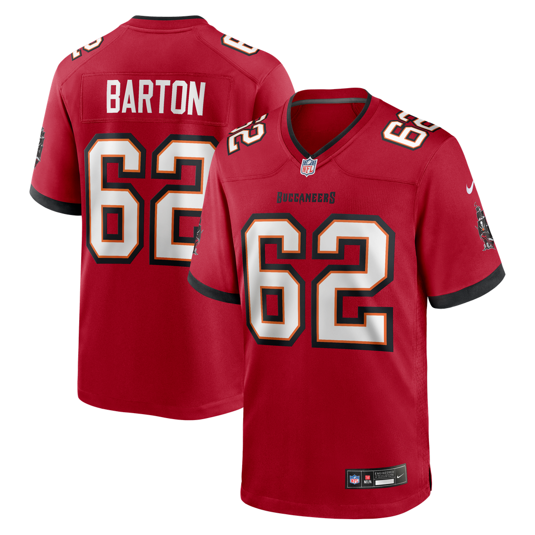 Men's Graham Barton Pick No. 26 Nike Red Player Game Jersey product image 1