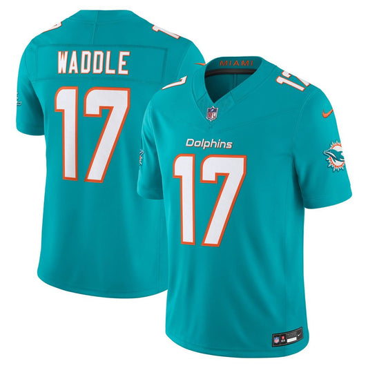 Men's Miami Dolphins Jaylen Waddle Nike Aqua Team Vapor product image 1