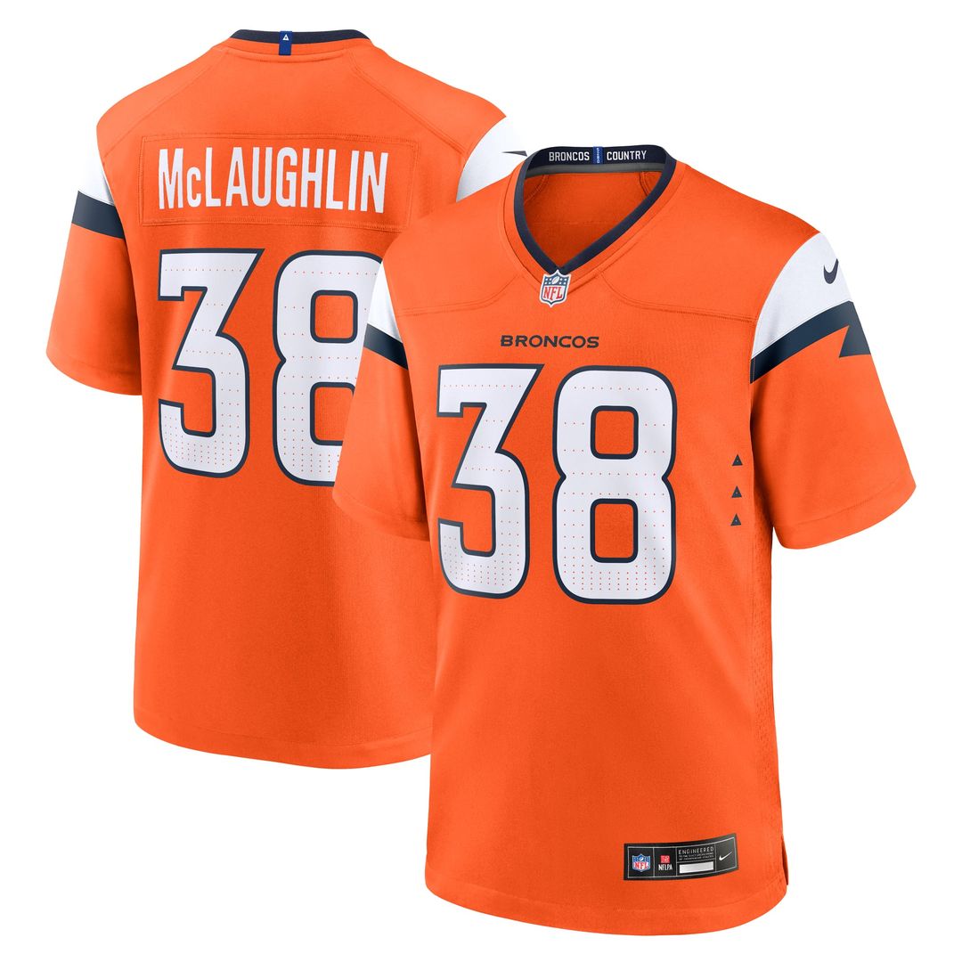 Men's Denver Broncos Jaleel McLaughlin Nike White Game product image 7