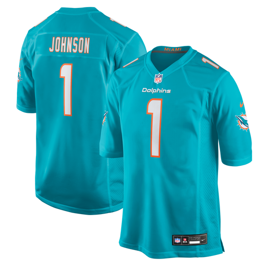 Men's Miami Dolphins Chris Johnson Nike Aqua Team Game product image 1