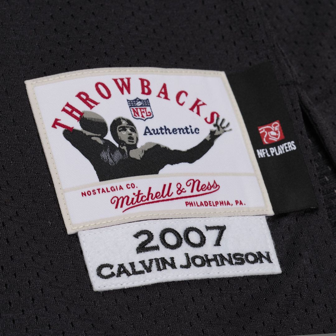 Men's Detroit Lions Calvin Johnson Mitchell & Ness Black product image 11