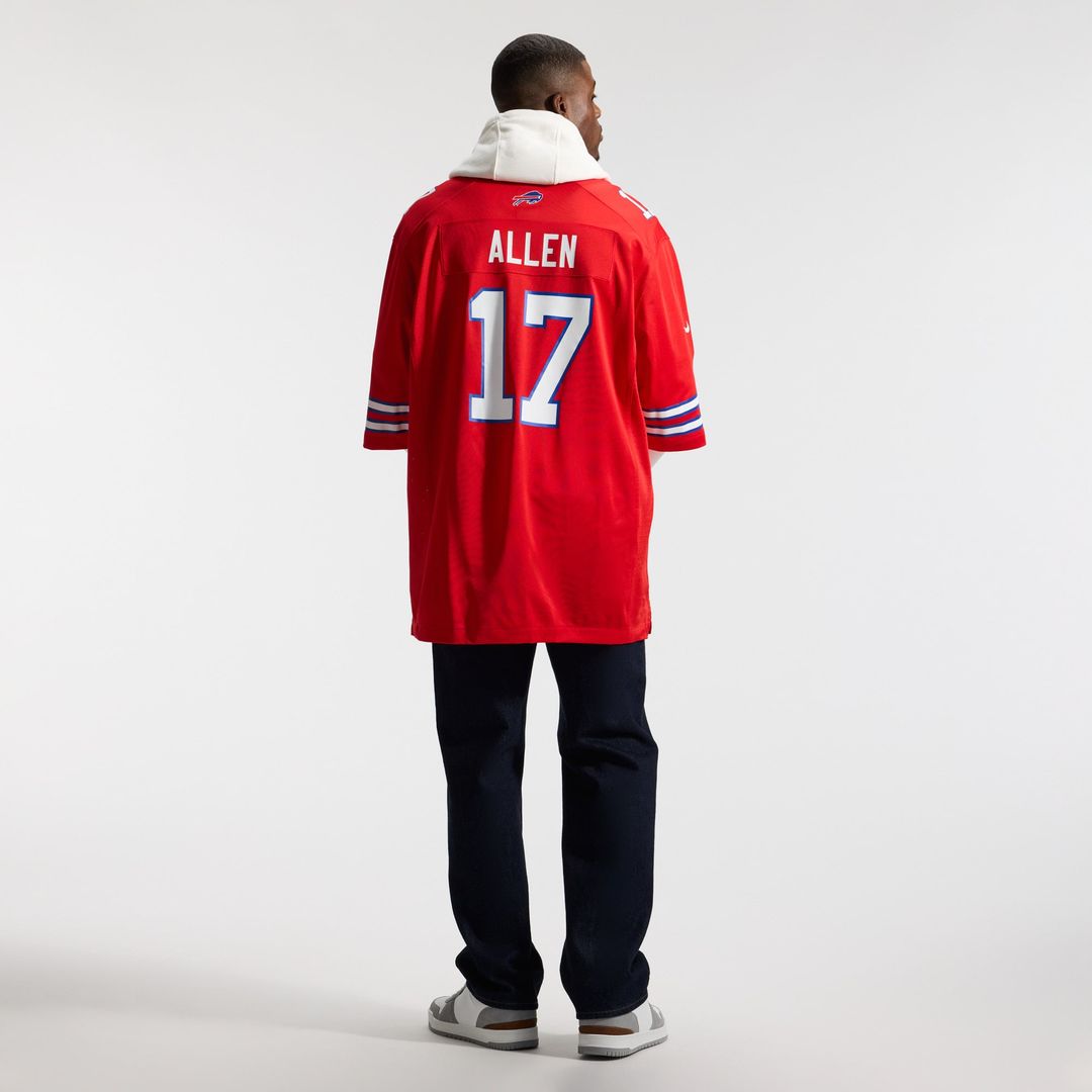 Men's Buffalo Bills Josh Allen Nike Red Alternate Game product image 18