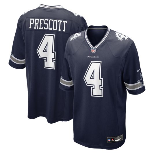 Men's Dallas Cowboys Dak Prescott Nike Navy Game Team Jersey product image 1