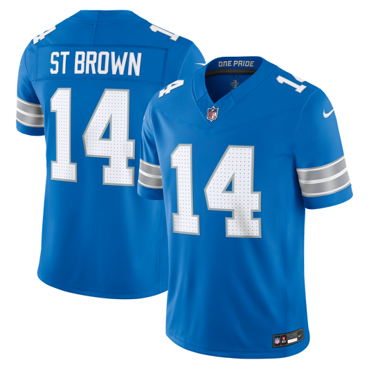 Men's Detroit Lions Amon-Ra St. Brown Nike Blue Team Vapor product image 1