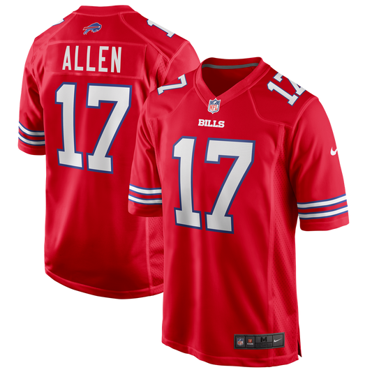 Men's Buffalo Bills Josh Allen Nike Red Alternate Game product image 1