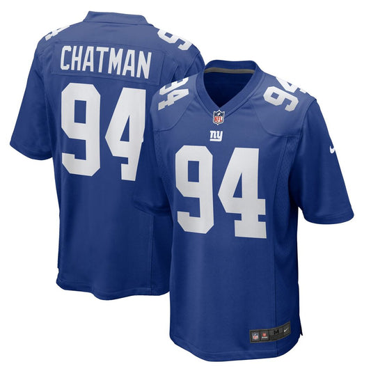 Men's New York Giants Elijah Chatman Nike Royal Team Game product image 1