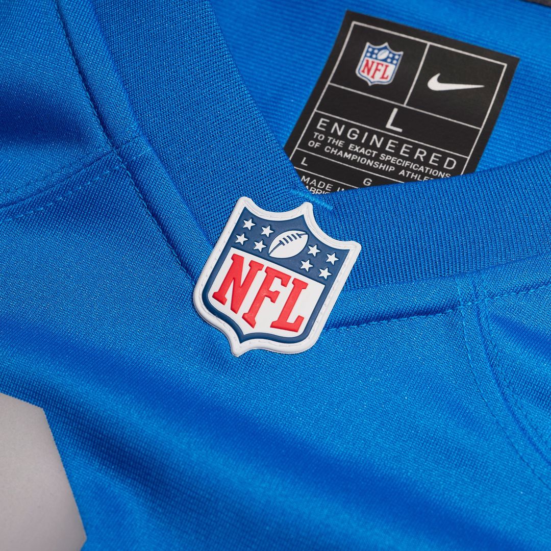 Men's Detroit Lions Jack Campbell Nike Blue Alternate Game product image 4