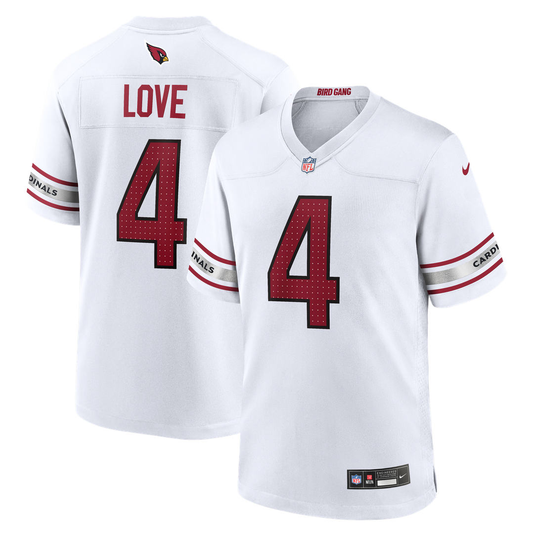 Men's Arizona Cardinals Jeremiyah Love Nike White Game product image 4