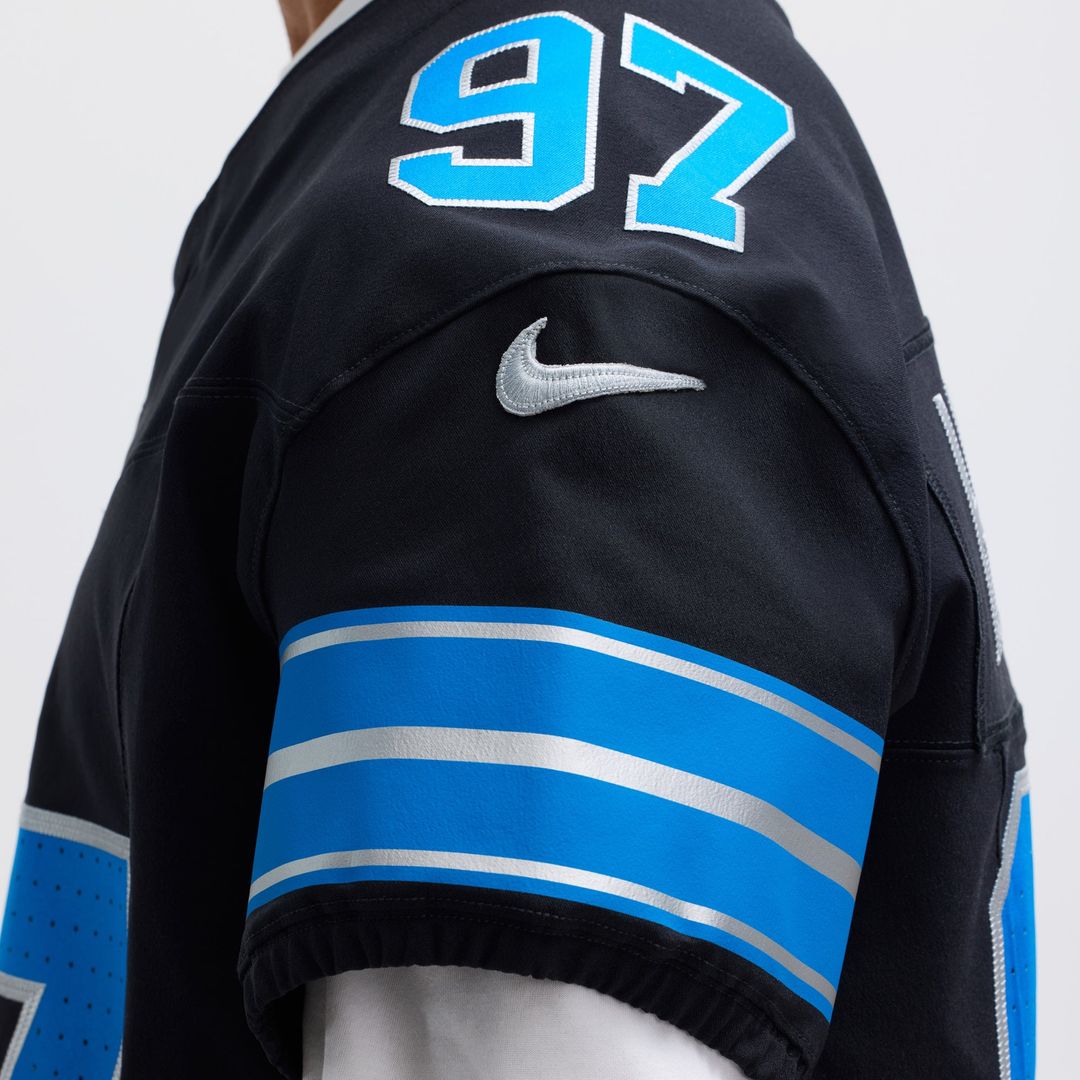 Men's Detroit Lions Aidan Hutchinson Nike Black Alternate product image 20