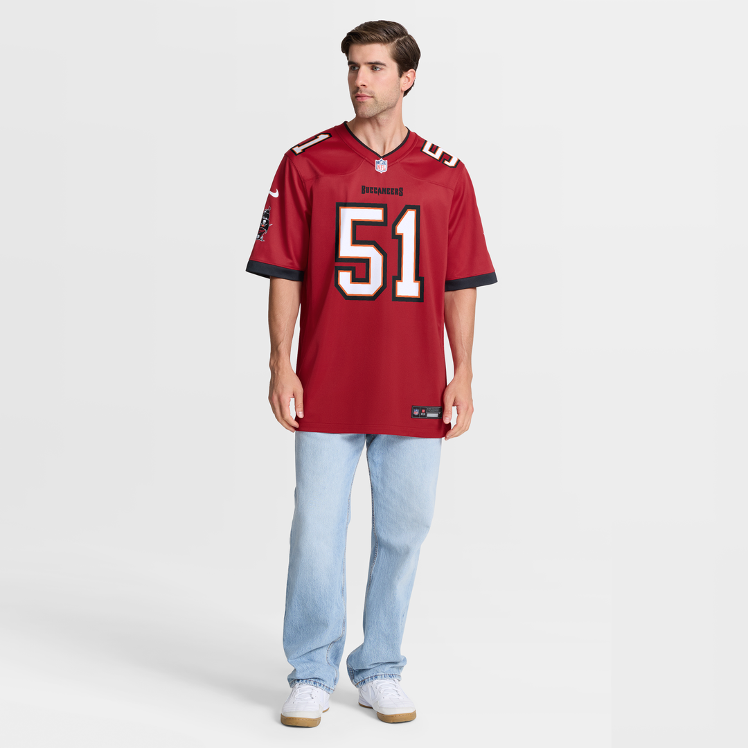 Men's Tampa Bay Buccaneers David Walker Nike Red Team Game product image 7