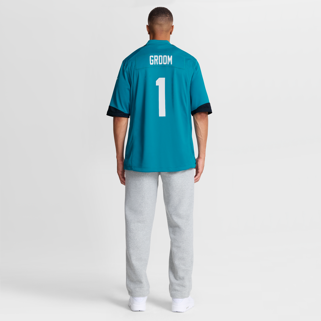 Jacksonville Jaguars Number 1 Groom Nike Teal Game Jersey product image 8