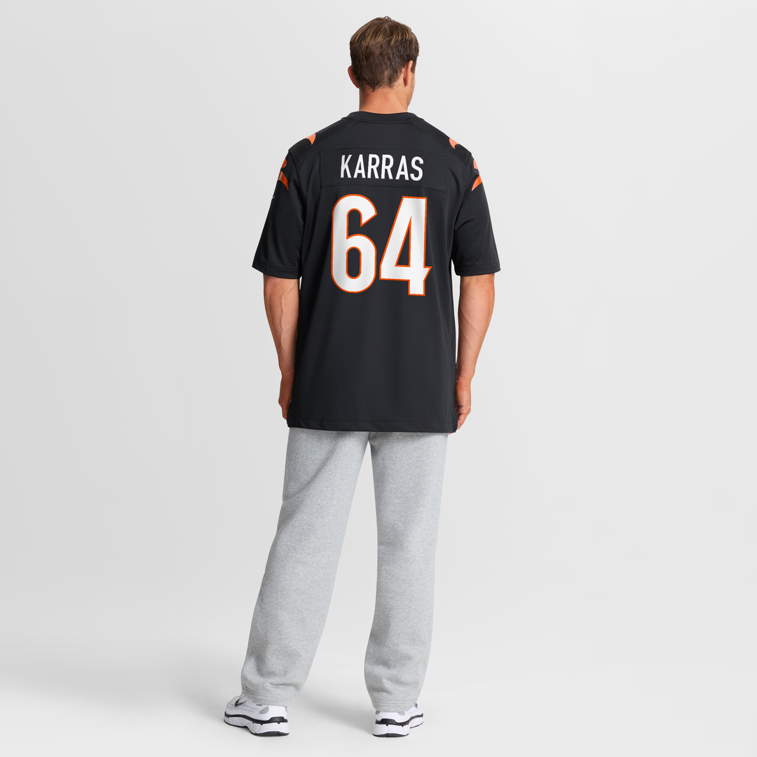 Men's Cincinnati Bengals Ted Karras Nike Black Game Player product image 6