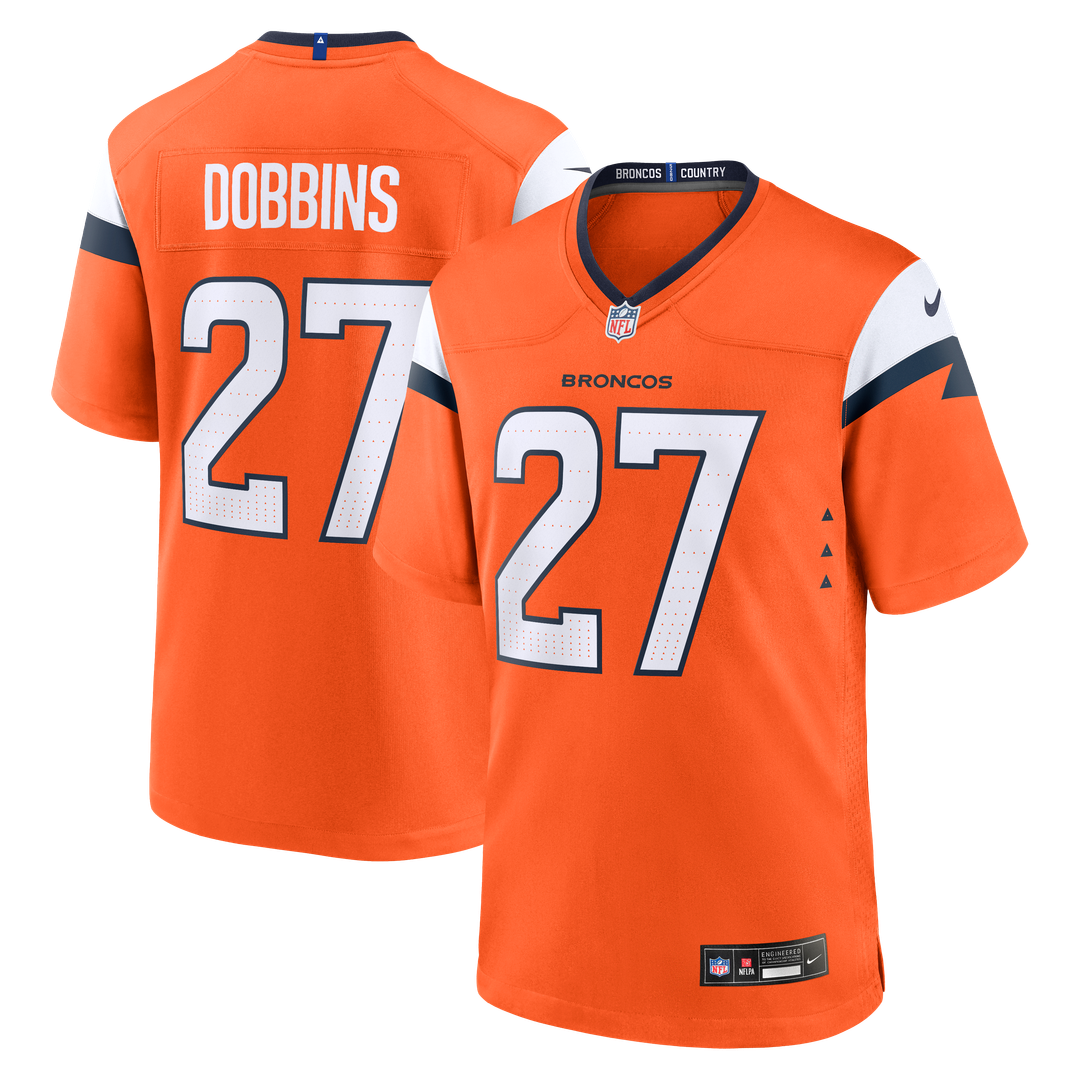 Men's Denver Broncos J.K. Dobbins Nike Orange Team Game product image 1