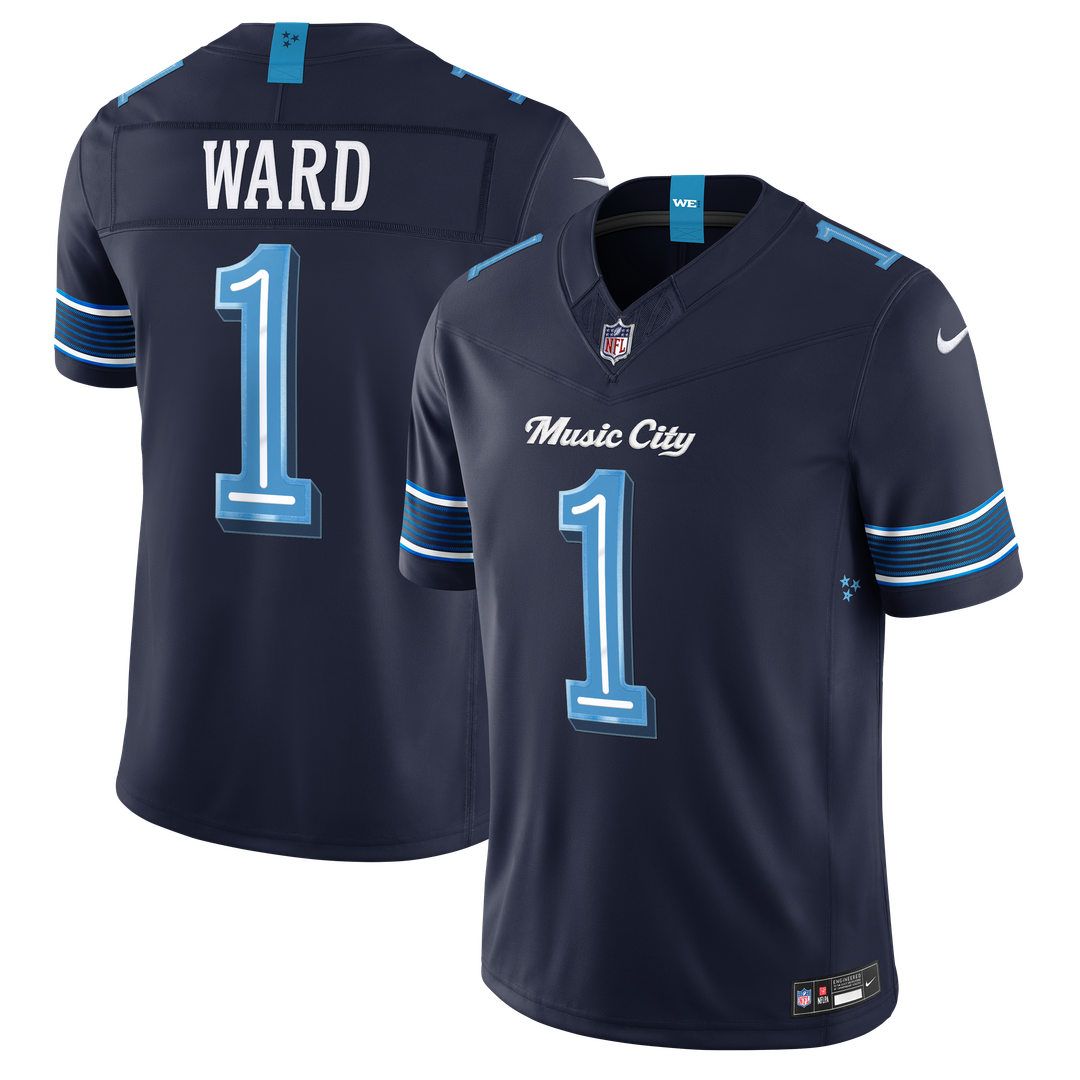 Men's Tennessee Titans Cameron Ward Nike Navy 2026 product image 1
