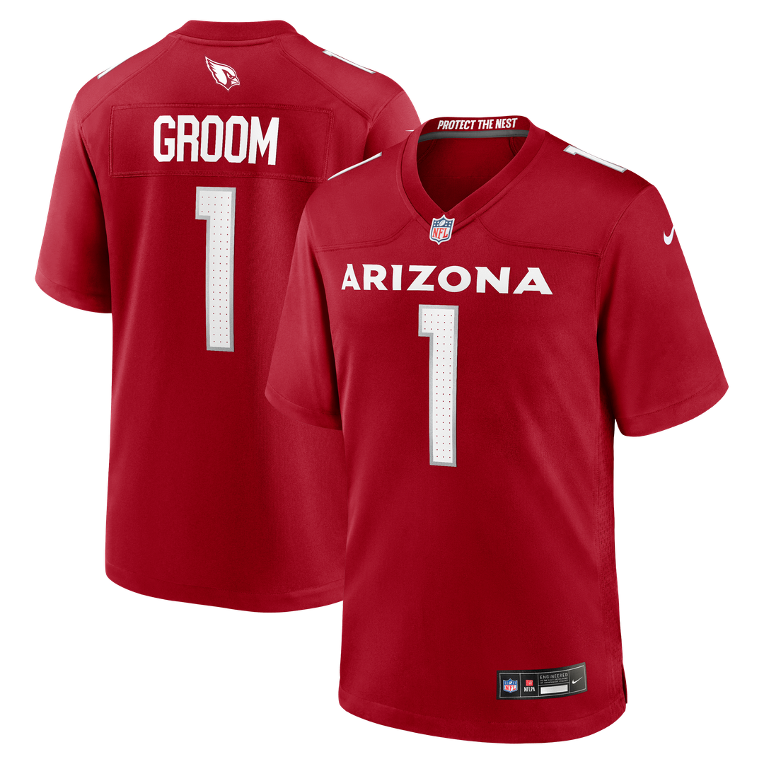 Men's Arizona Cardinals Number 1 Groom Nike Cardinal Game product image 1