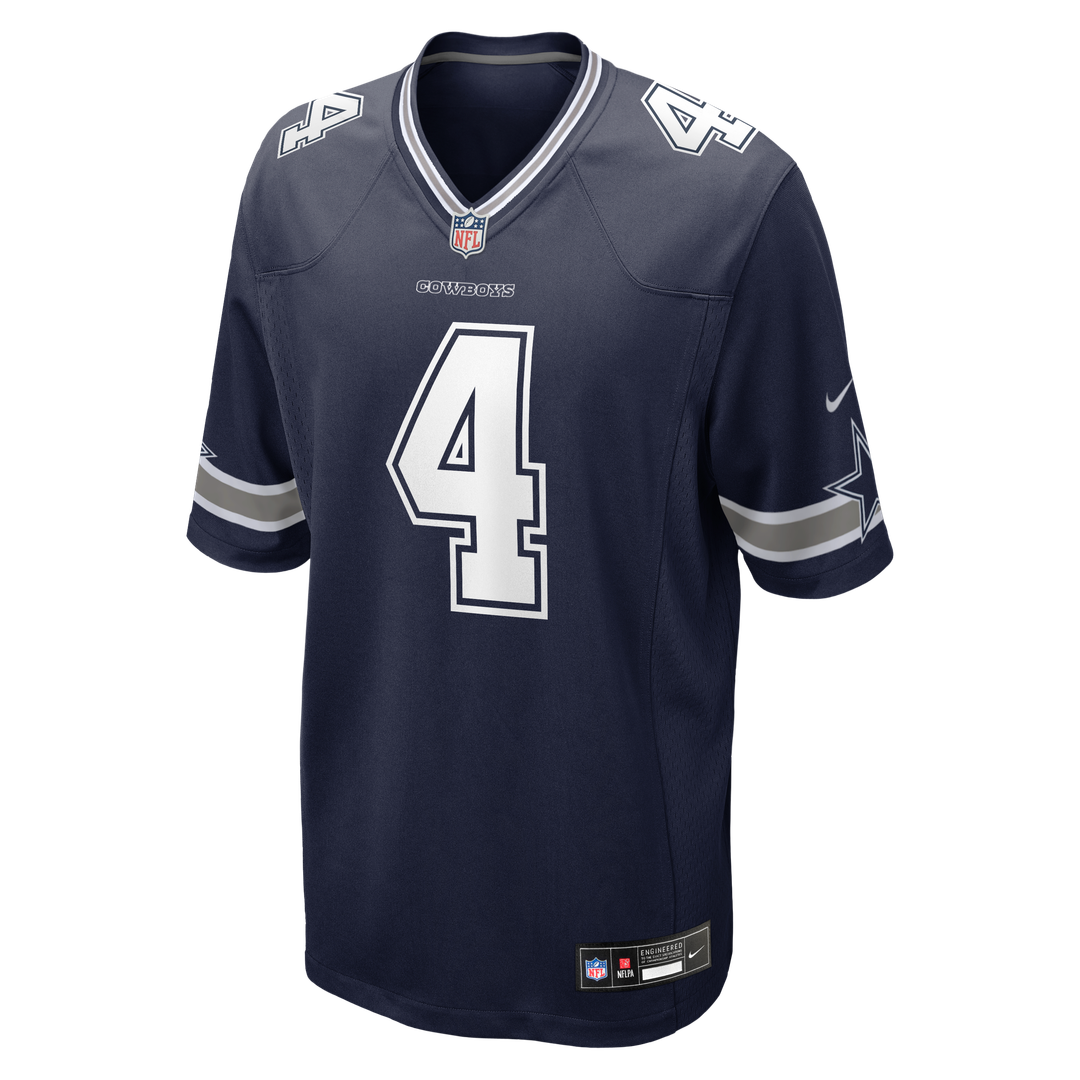 Men's Dallas Cowboys Dak Prescott Nike Navy Game Team Jersey product image 2