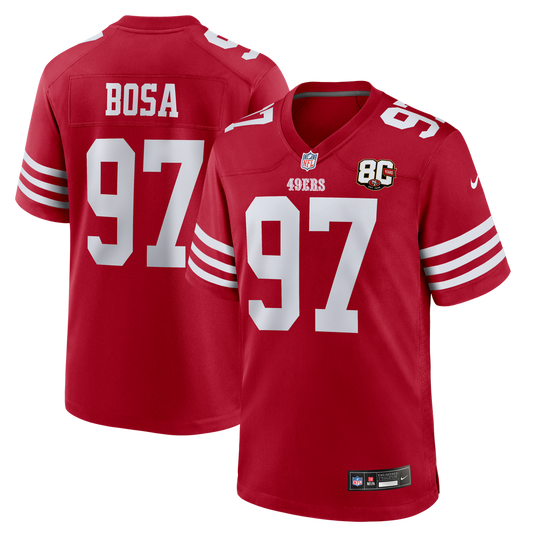 Men's San Francisco 49ers Nick Bosa Nike Scarlet 80th product image 1