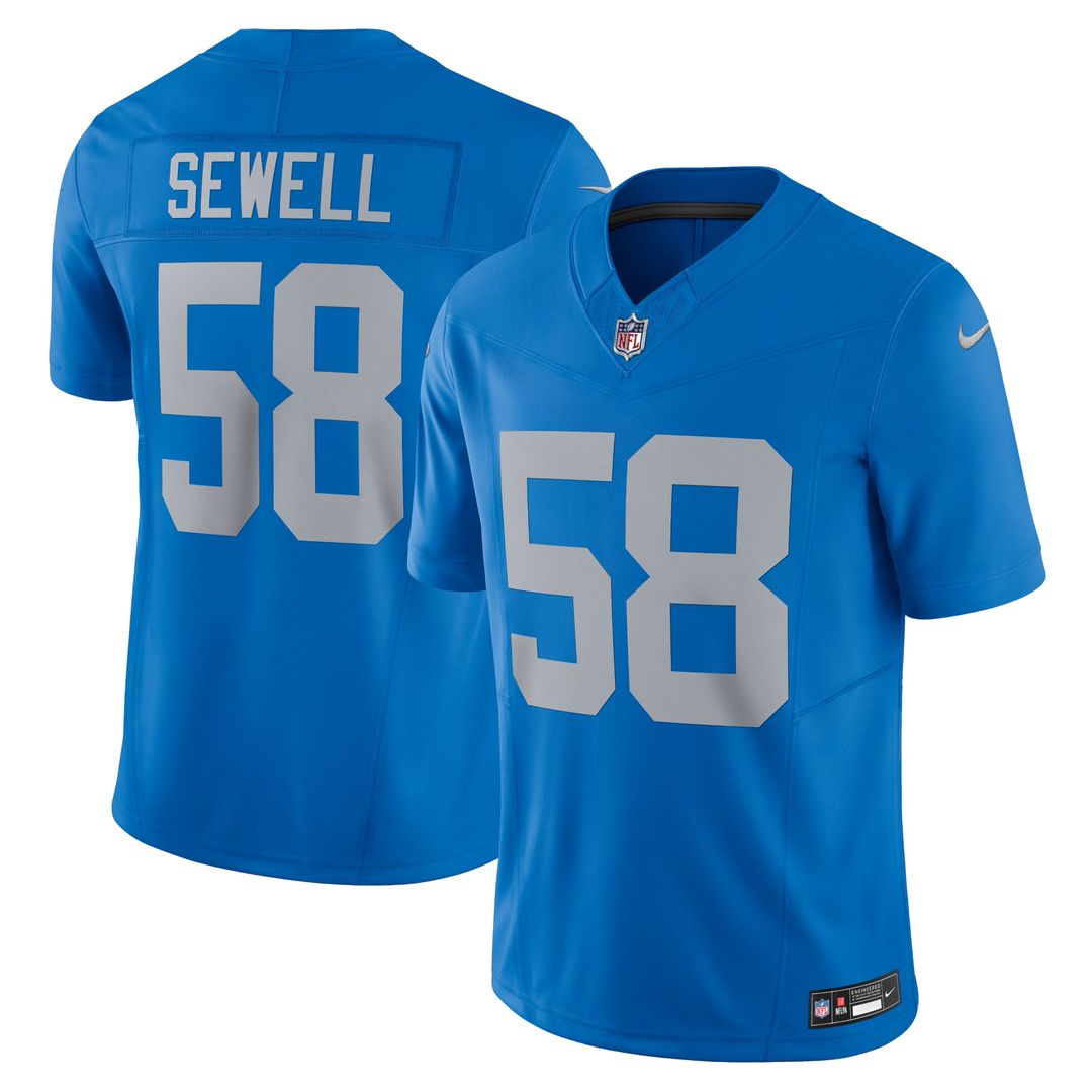 Men's Detroit Lions Penei Sewell Nike Blue Vapor F.U.S.E. product image 1