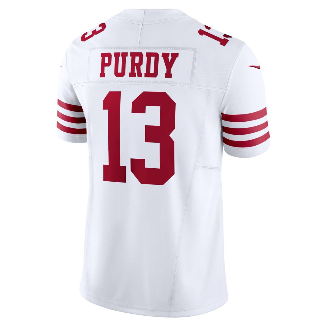 Men's San Francisco 49ers Brock Purdy Nike White Vapor product image 6