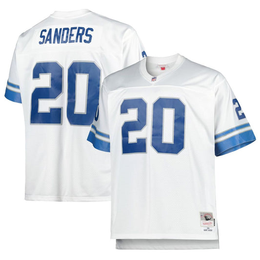 Men's Detroit Lions Barry Sanders Mitchell & Ness White Big product image 1