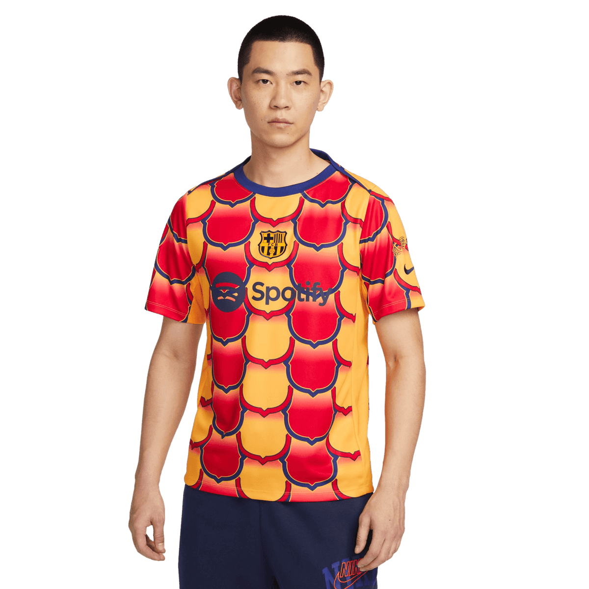 Nike Barcelona Academy Pre-Match Jersey product image 1, provided for visual reference and product detail review