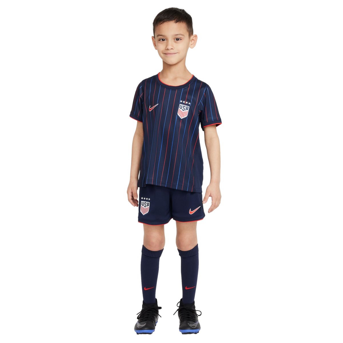 Nike USA 2025 4-Star Little Kids Away Kit product image 1, provided for visual reference and product detail review