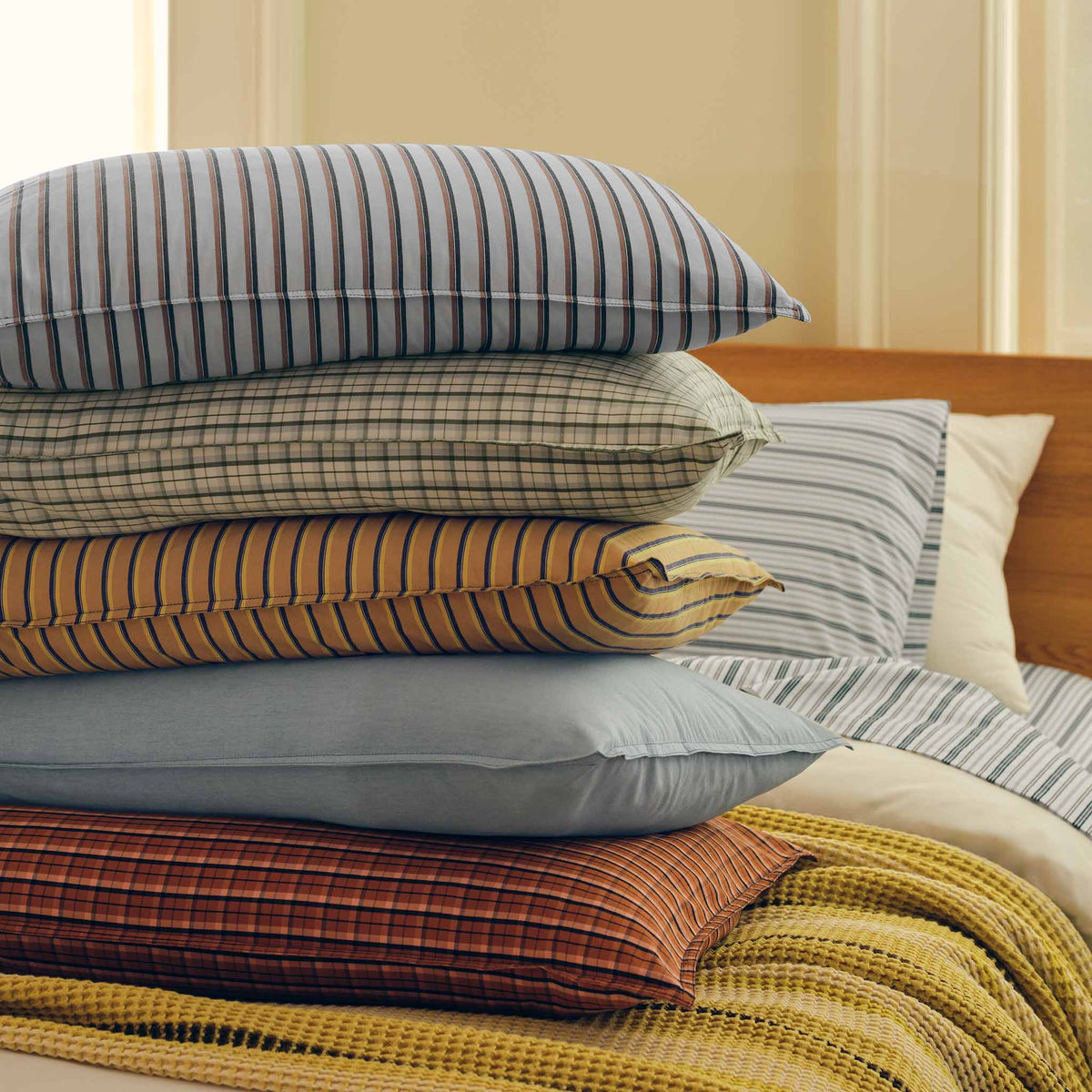 Washed Classic Percale Pillowcase Set