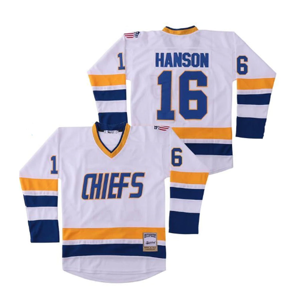 Charleston Chiefs Hanson Brothers Slapshot Hockey 16 Jersey product image 2, provided for visual reference and product