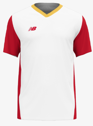 (NWBL-WT35618-WHT/RED) New Balance Custom Score Womens Jersey - White product image 1, provided for visual reference and