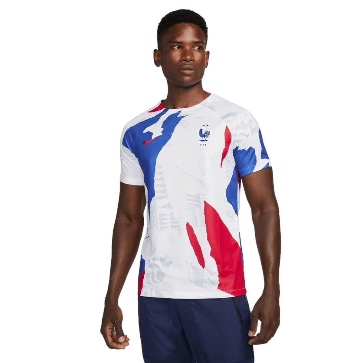 Nike France Pre-Match Jersey product image 2, provided for visual reference and product detail review