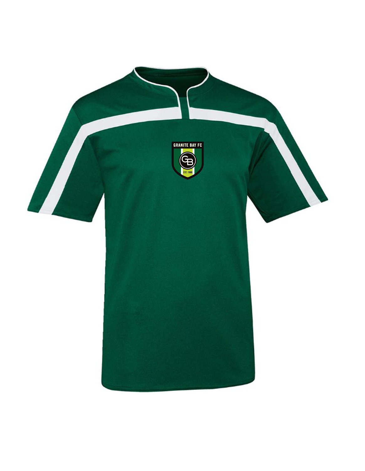 Granite Bay Rec- Jersey Set- ADULT- Green and White product image 1, provided for visual reference and product detail review