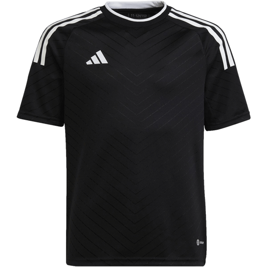 adidas Youth Campeon 23 Jersey - Black product image 1, provided for visual reference and product detail review