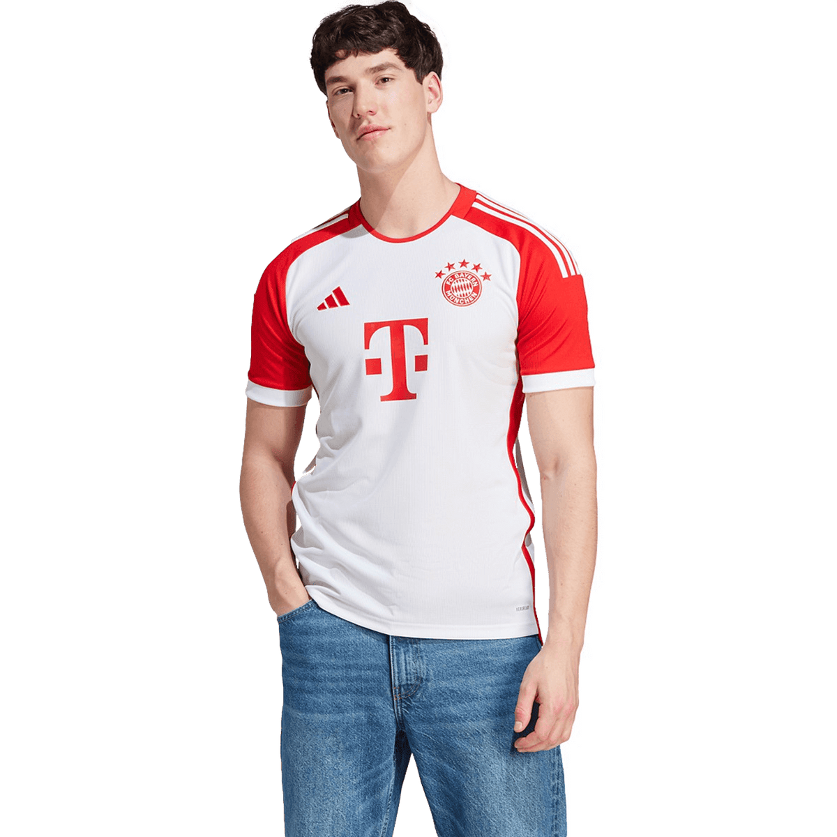 Adidas Bayern Munich 23/24 Home Jersey product image 3, provided for visual reference and product detail review