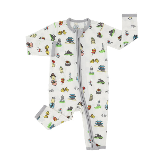 Romper Zip K05 White