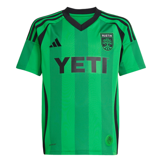 Adidas Austin FC 25/26 Youth Home Jersey product image 1, provided for visual reference and product detail review
